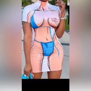 NWOT womens mini dress